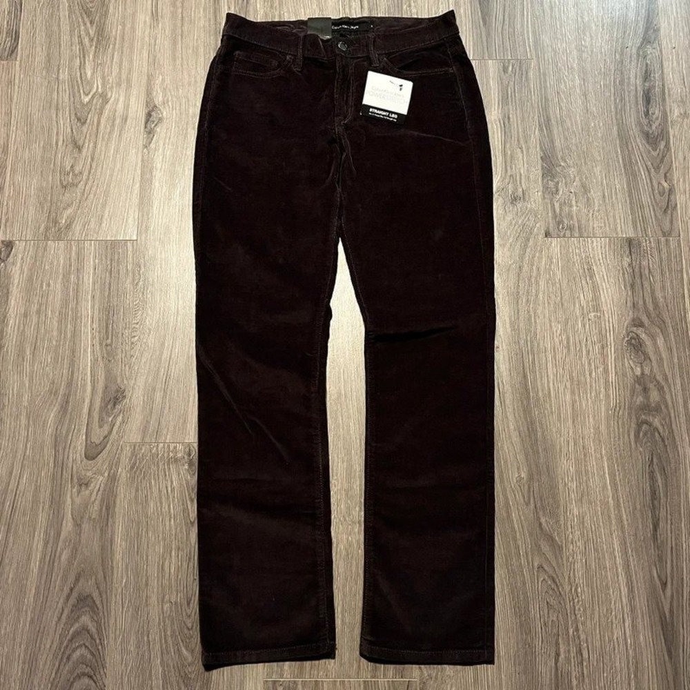 Calvin Klein Jeans Women's 6x30 Powerstretch Corduroy Straight Leg Pants